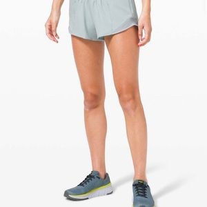 Hazy Jade Lulu lemon shorts 4 inches